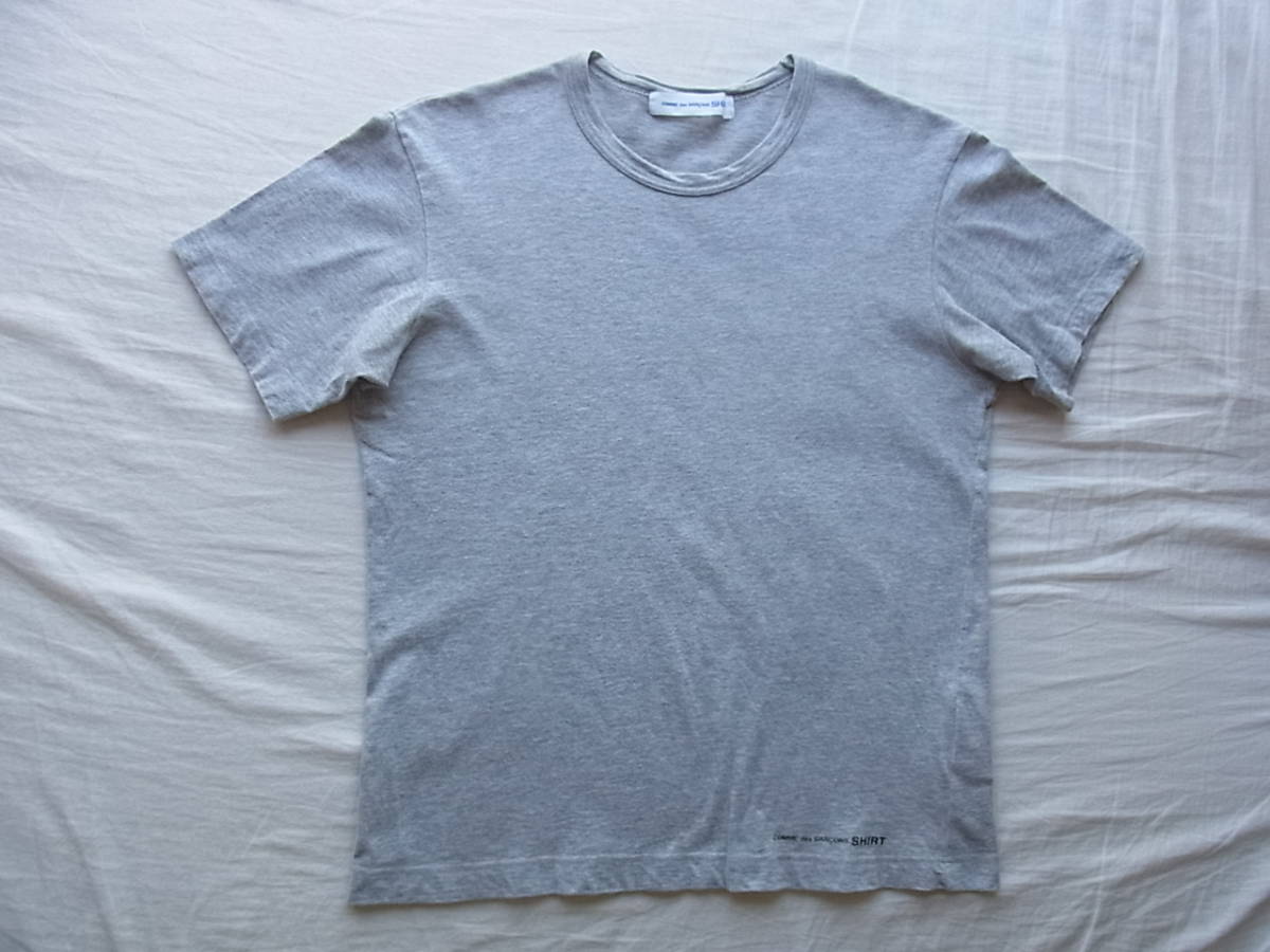 COMME des GARCONS SHIRT Comme des Garcons shirt Logo print T-shirt . gray 