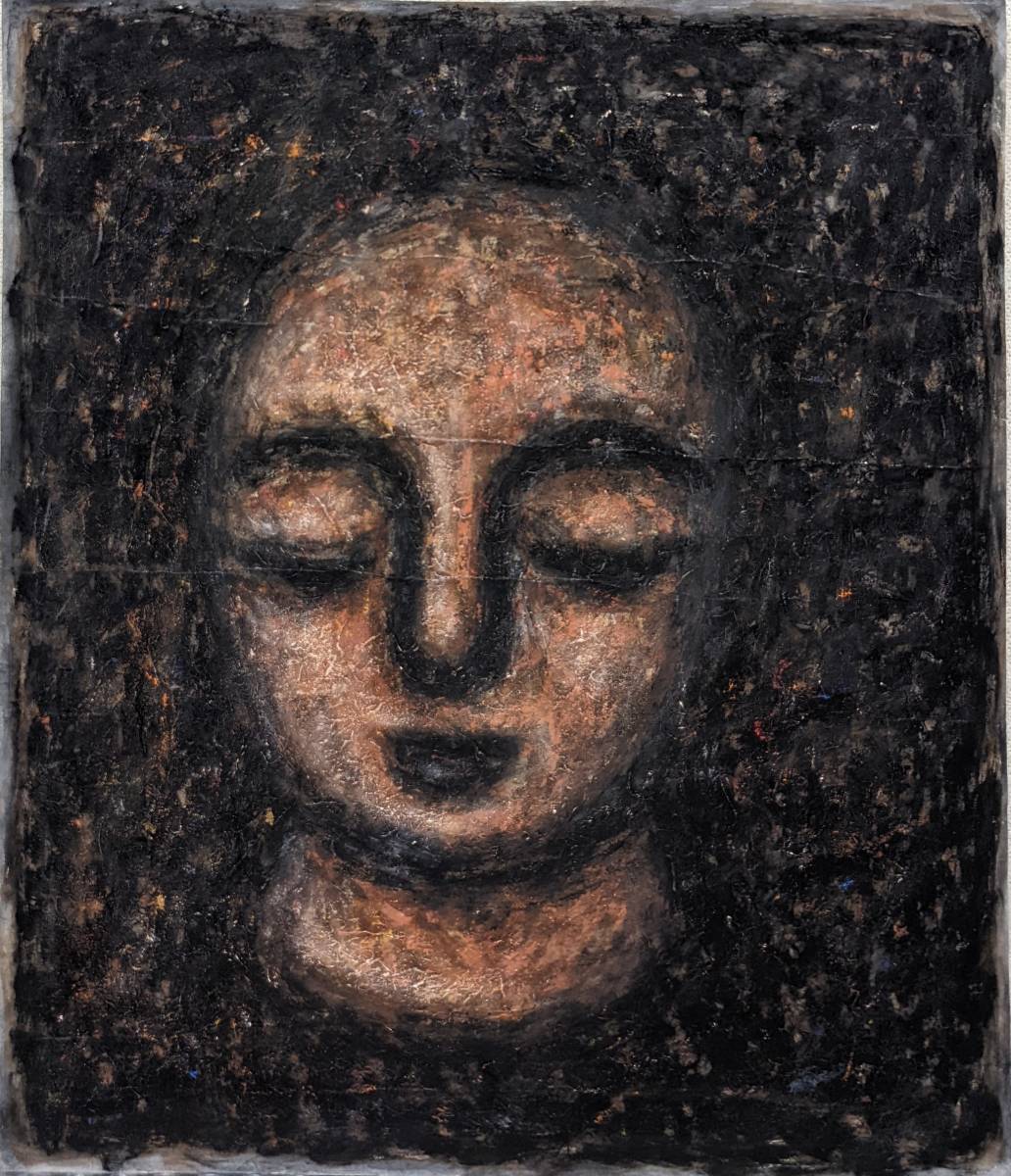 真作】石井一男 「女神」グワッシュ10号 奇蹟の画家 情熱大陸 真作】石井一男 「女神」グワッシュ10号 奇蹟の画家 情熱大陸