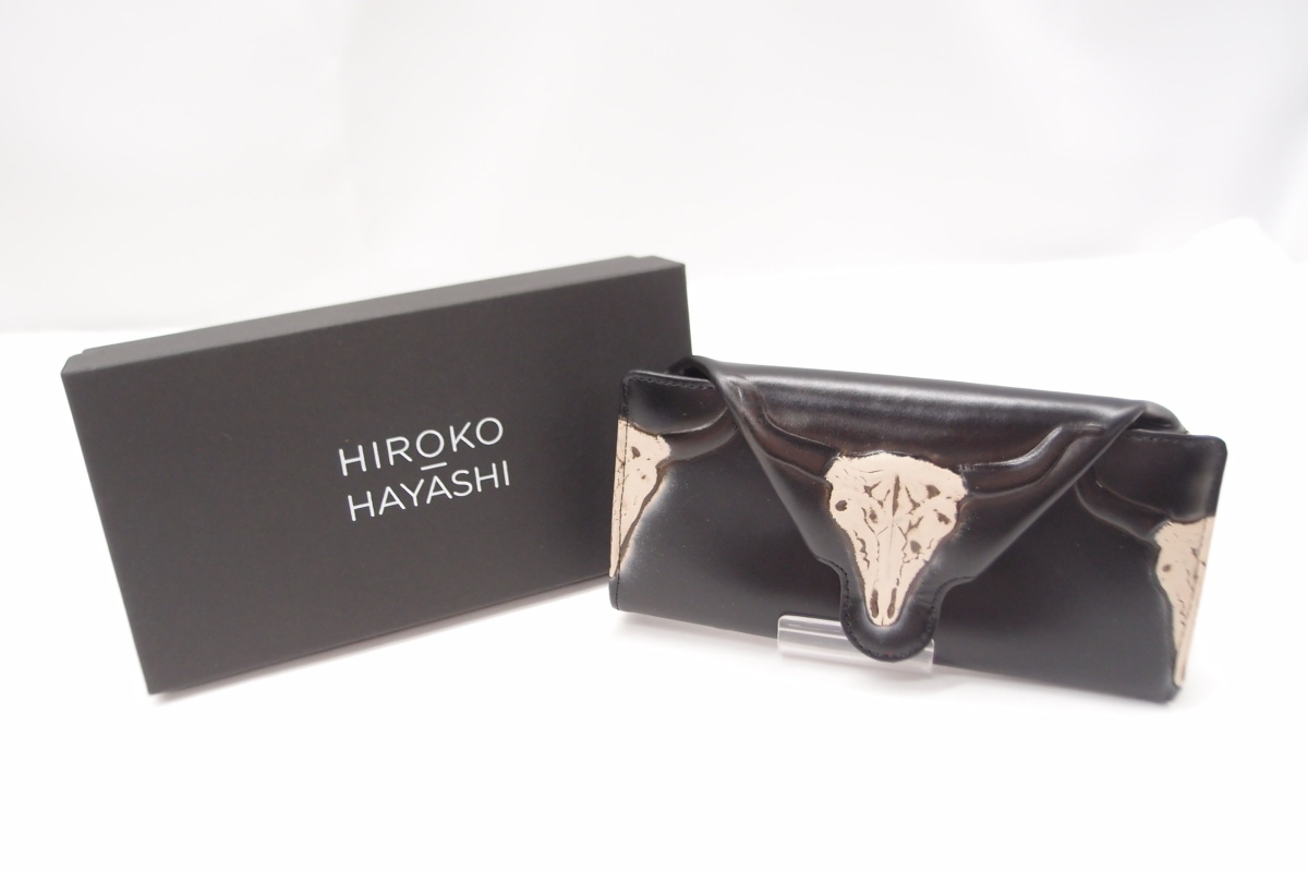 美品 HiROKO HAYASHi ロングウォレット CERTO 長財布 △WA5168