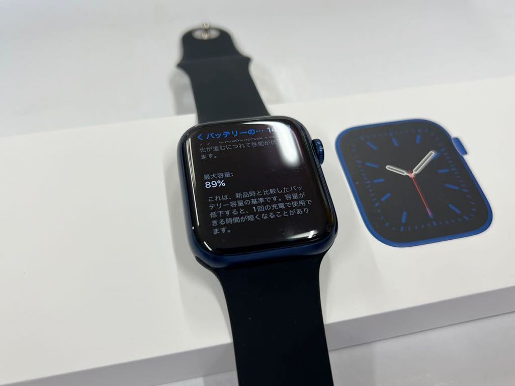 即決 アップルウォッチ Apple Watch Series 6 44mm ブルー 即決 アップルウォッチ Apple Watch Series 6 44mm ブルー