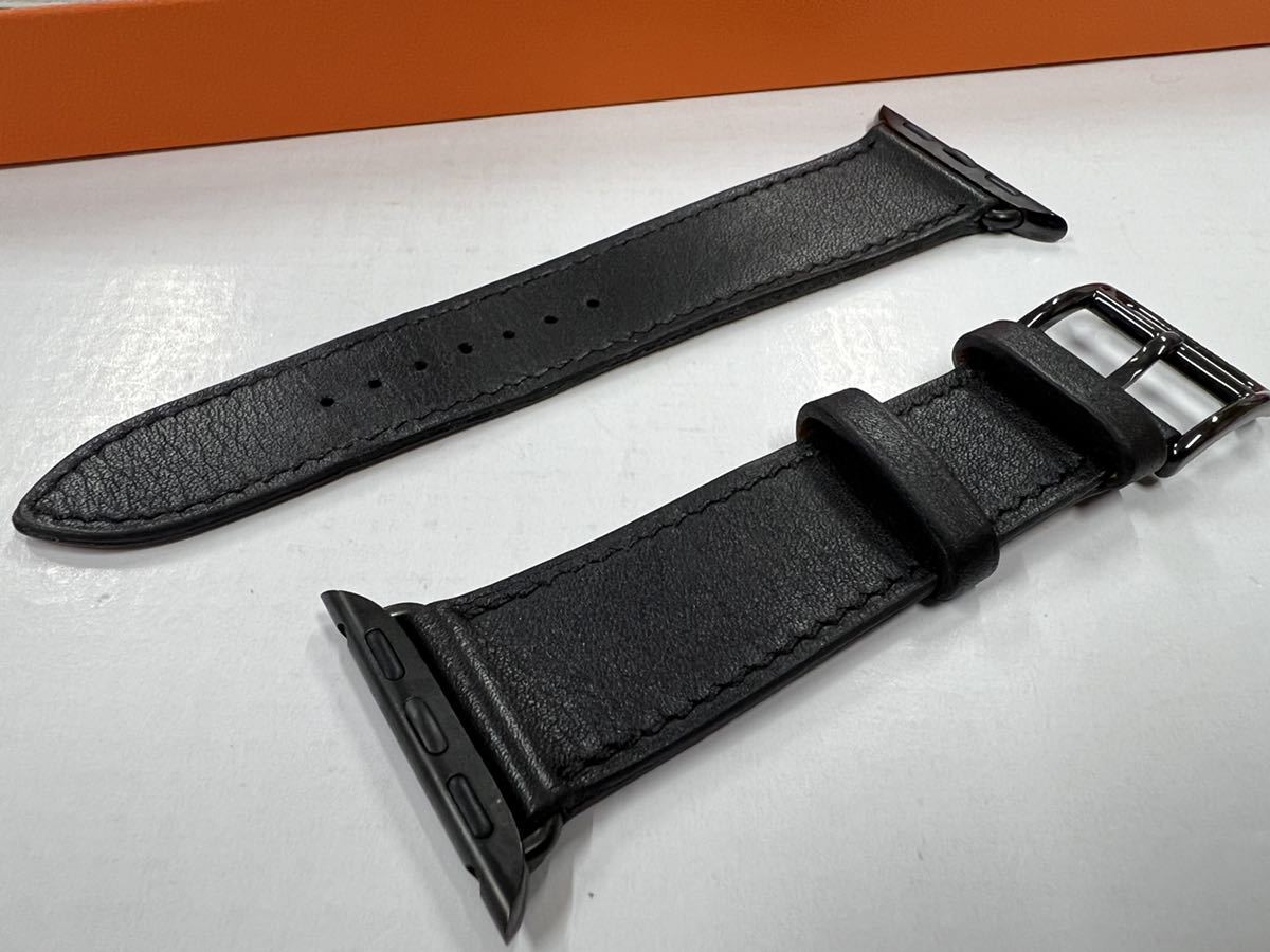 即決 Apple Watch Hermes 41mm 40mm ブラック 黒 シンプルトゥール