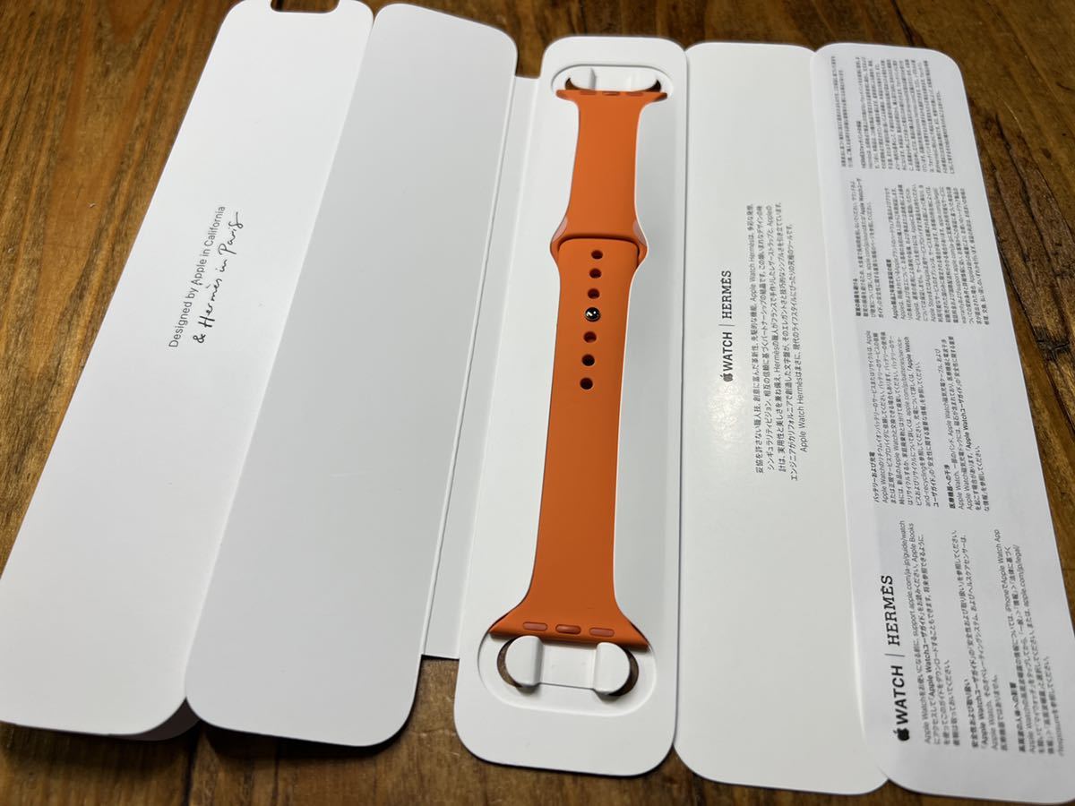 即決未使用 Apple Watch HERMES Series7 限定 オレンジ スポーツバンド