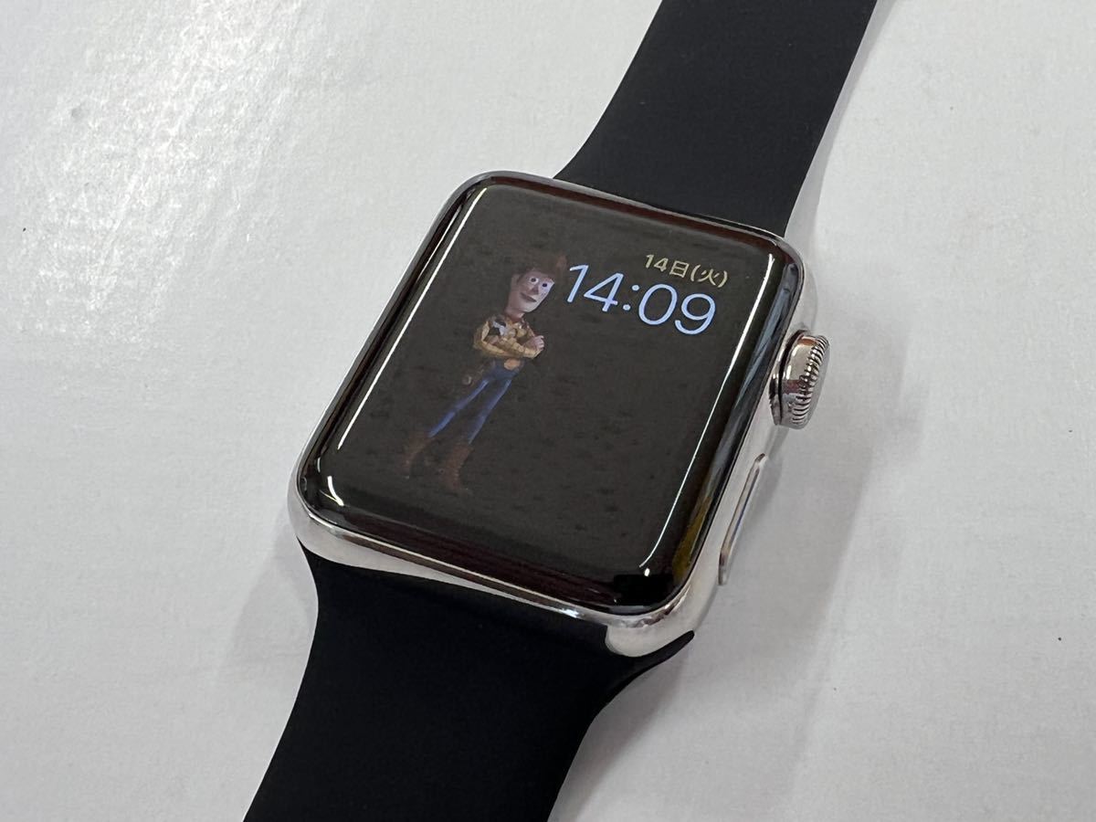 ト送料込 新品 apple watch ブラックステンレス アップル 42mm 黒