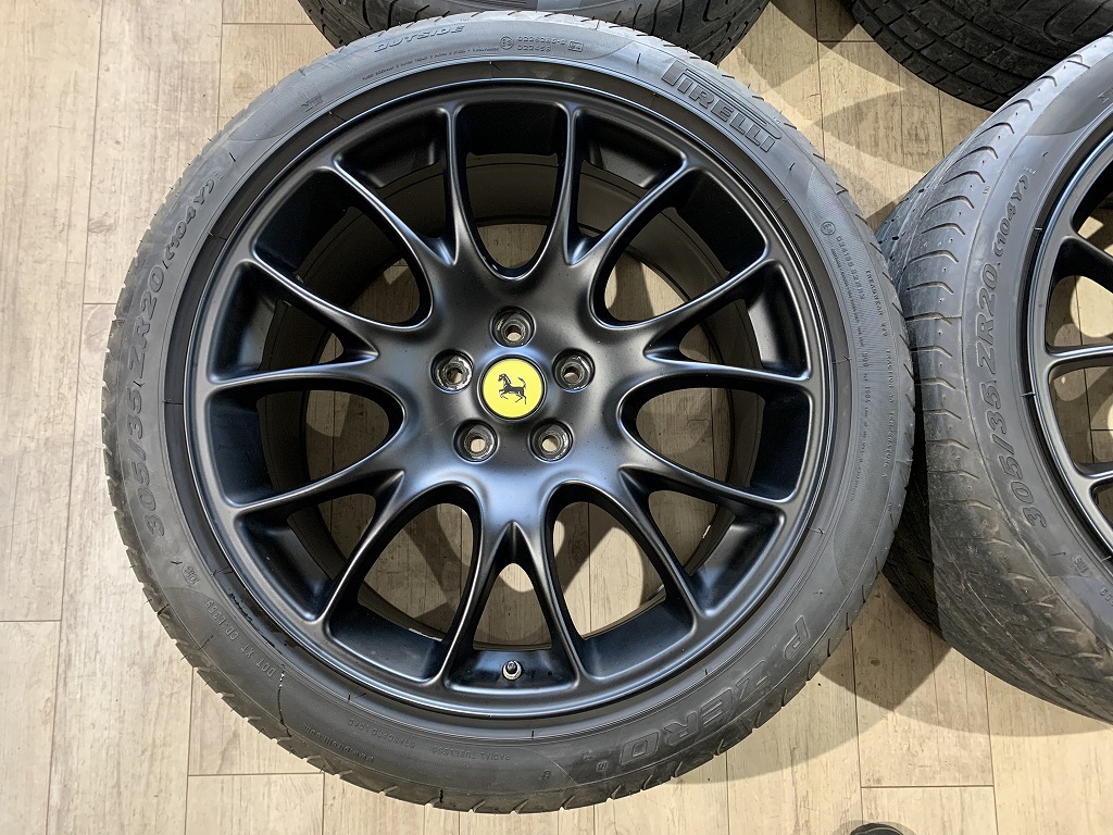 [2205064] Ferrari 599 F1 оригинальная опция BBS колесо 20×8J +43.5 11J +63.8 PCD114.3 5H + PRELLI P ZERO 245/35ZR20 305/35ZR20