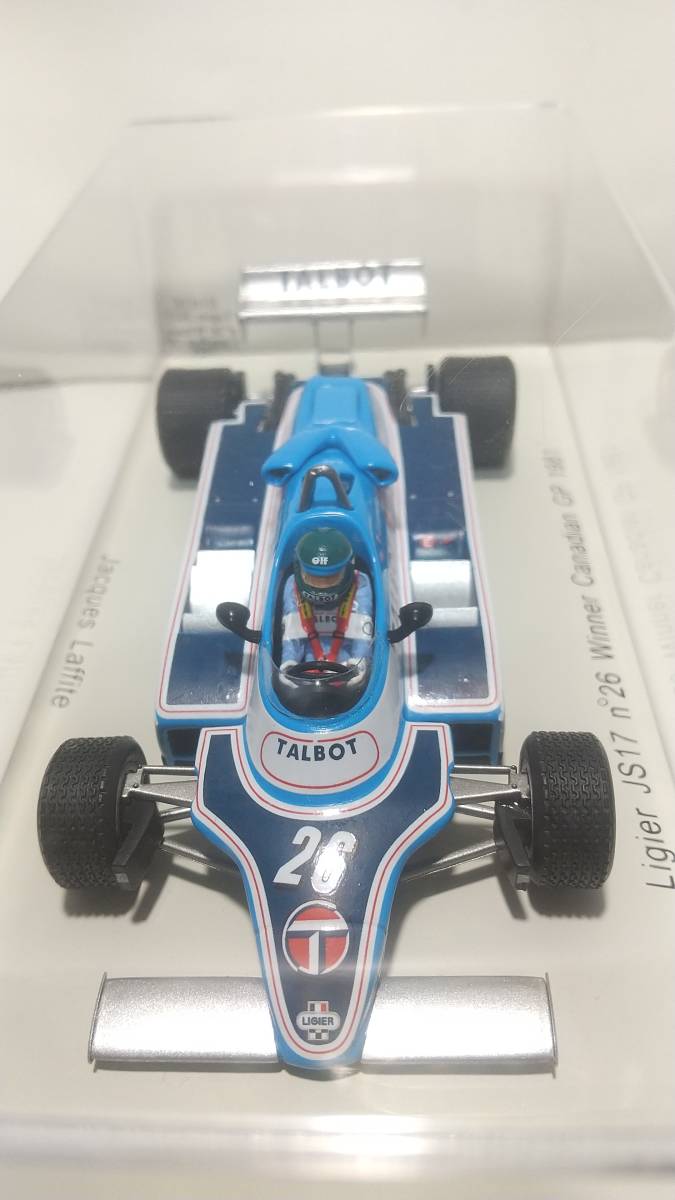 spark 1/43 s1638 Ligier JS17 №26 Winner Canadian GP 1981 spark 1/43 s1638 Ligier JS17 №26 Winner Canadian GP 1981