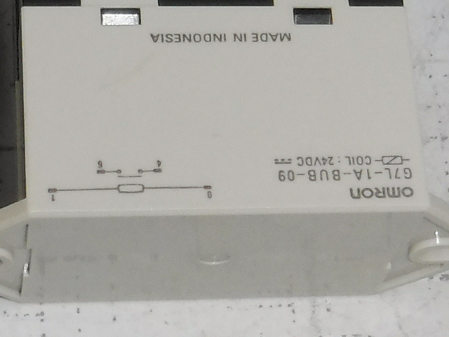 6-オムロン/パワーリレー/G7L-1A-BUB-09/COIL24vDC/2個/中古部品