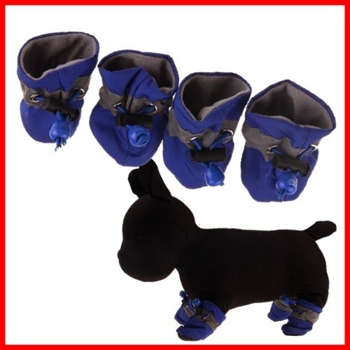  dog for rain shoes [ blue 2 number /3.5cm] softly .......! injury . bad . also spring summer rainy season small size dog rainwear boots boots [ blue ]
