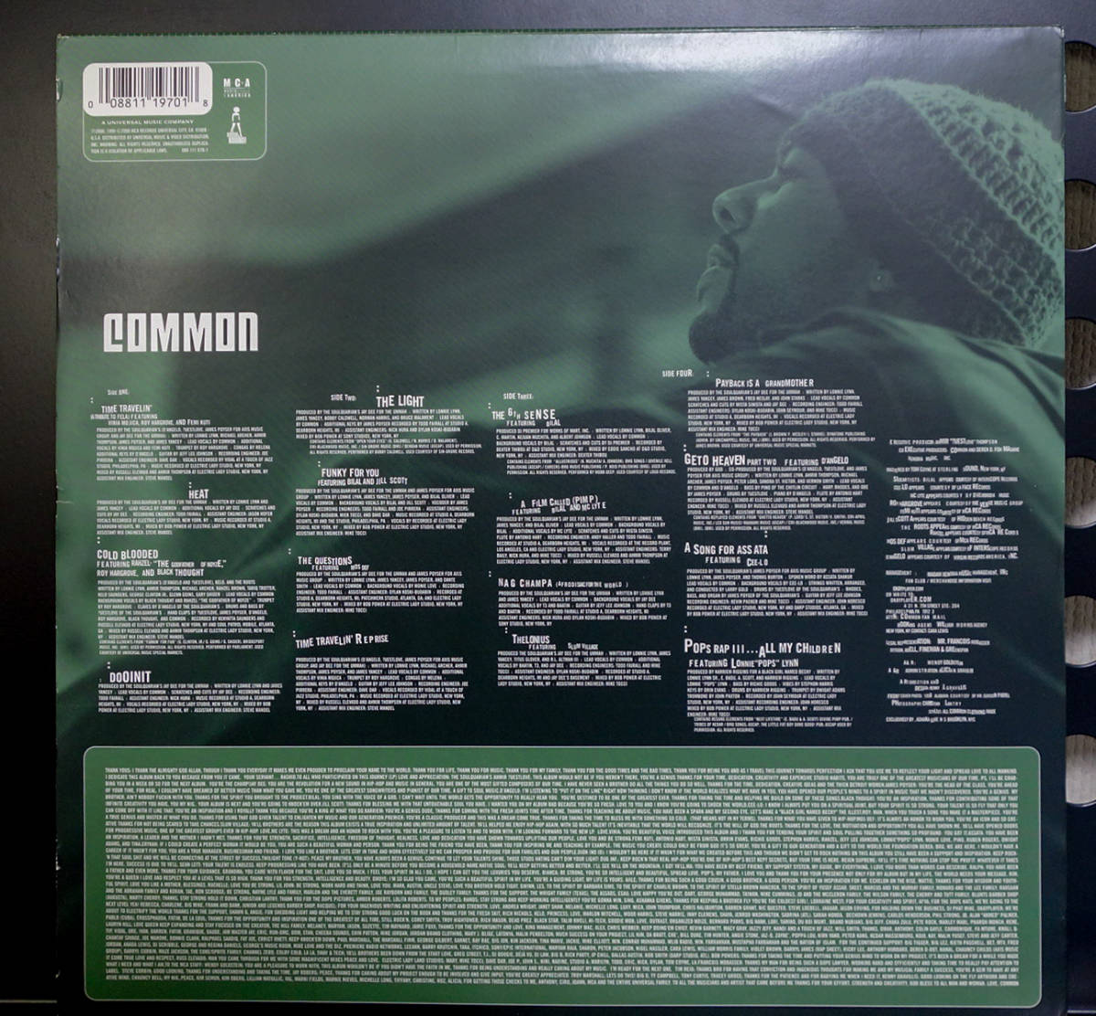 Common / Like Water for Chocolate /2LP/ MCA - 088 111 970-1 / コモン_画像2