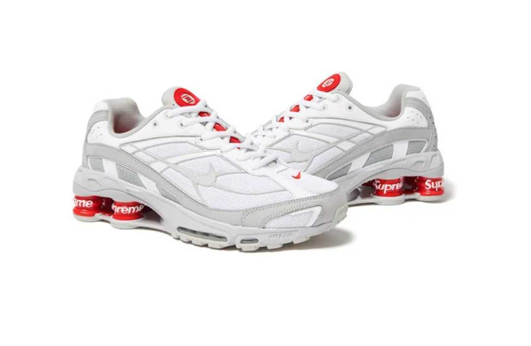 Supreme Nike Shox Ride 2 White Grey Fog-Flat Platinumシュプリーム ナイキ ショックス ライド 2 スニーカー 希少　国内正規品　黒タグ_画像1