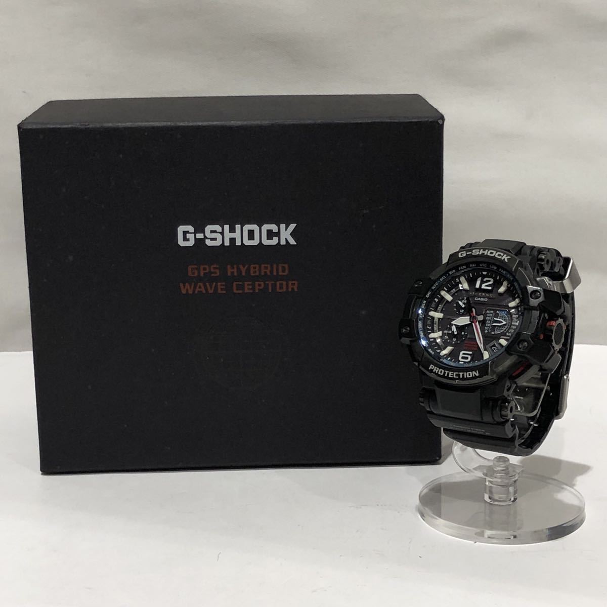 【CASIO】G-SHOCK GRAVITYMASTER GPW-1000-1AJF ブラック CASIO Gショック グラビティマスター アナログ ラバー ソーラー腕時計 ts202206