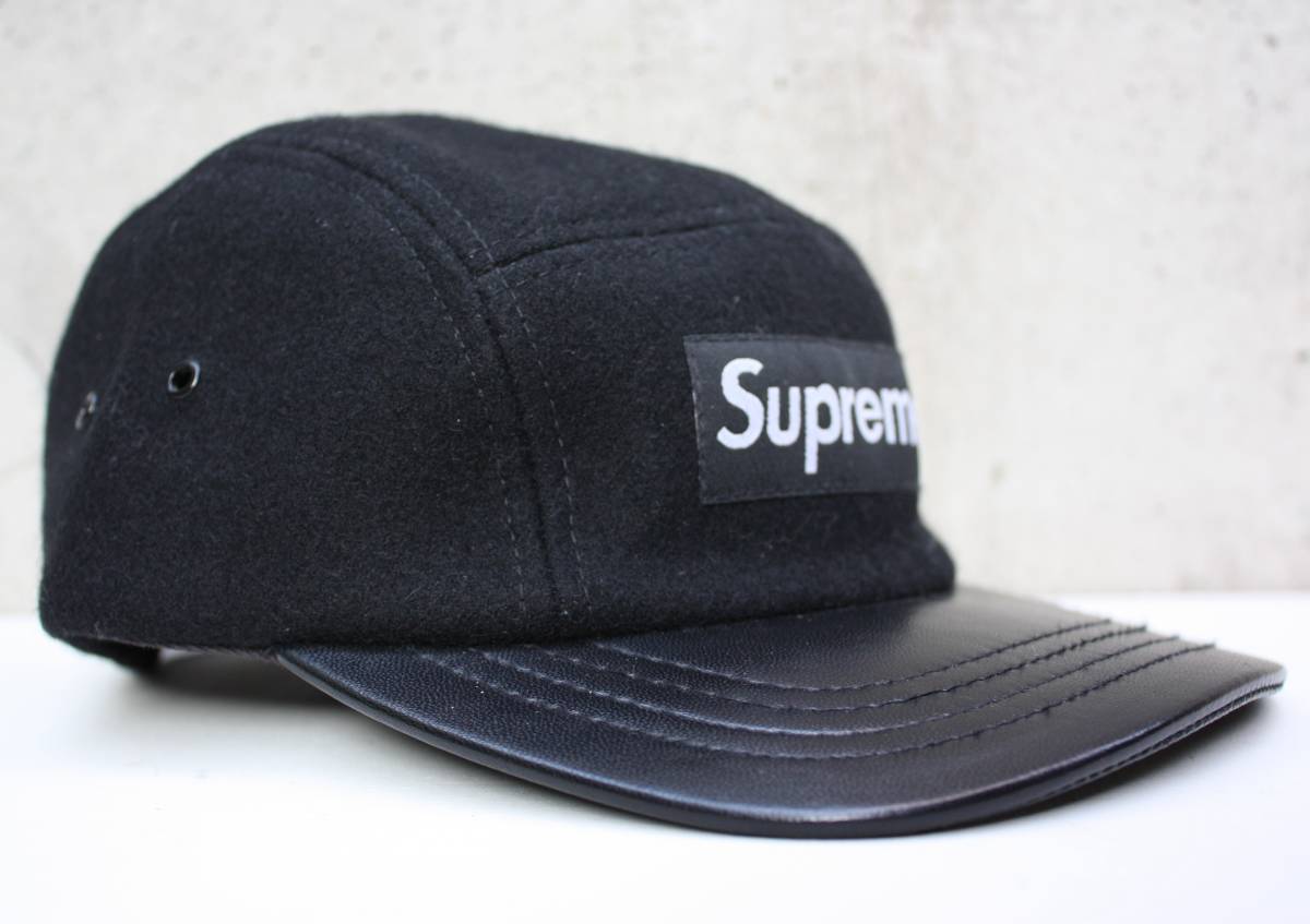 Supreme Wool Leather Visor Camp Cap キャンプ キャップ