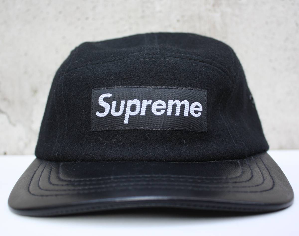 Supreme Wool Leather Visor Camp Cap キャンプ キャップ