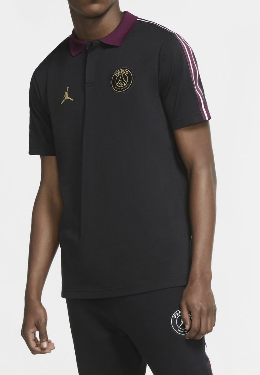完売品 NIKE PSG x JORDAN 2020FW Taped ポロシャツ ブラックx 完売品 NIKE PSG x JORDAN 2020FW Taped ポロシャツ ブラックx