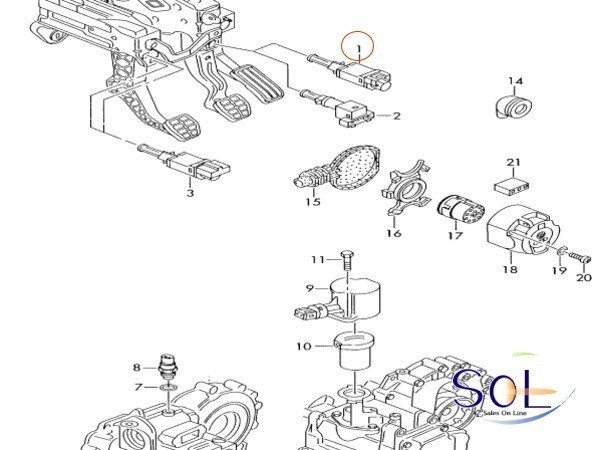 VW ボーラ ゴルフ3 ゴルフ4 ジェッタ ルポ ブレーキストップランプスイッチ 191945515B 191945515A 191945515 出荷締切18時_画像2