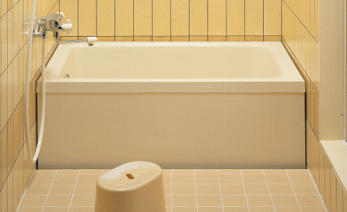 ログハウス等に 簡単設置のFRP浴 槽 1200サイズの和風折衷タイプ