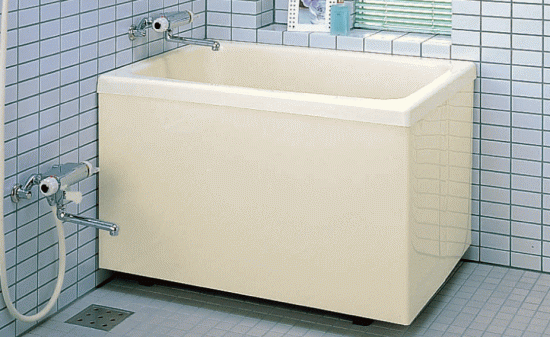 ログハウス等に 簡単設置のFRP浴槽 1000サイズの和風タイプ