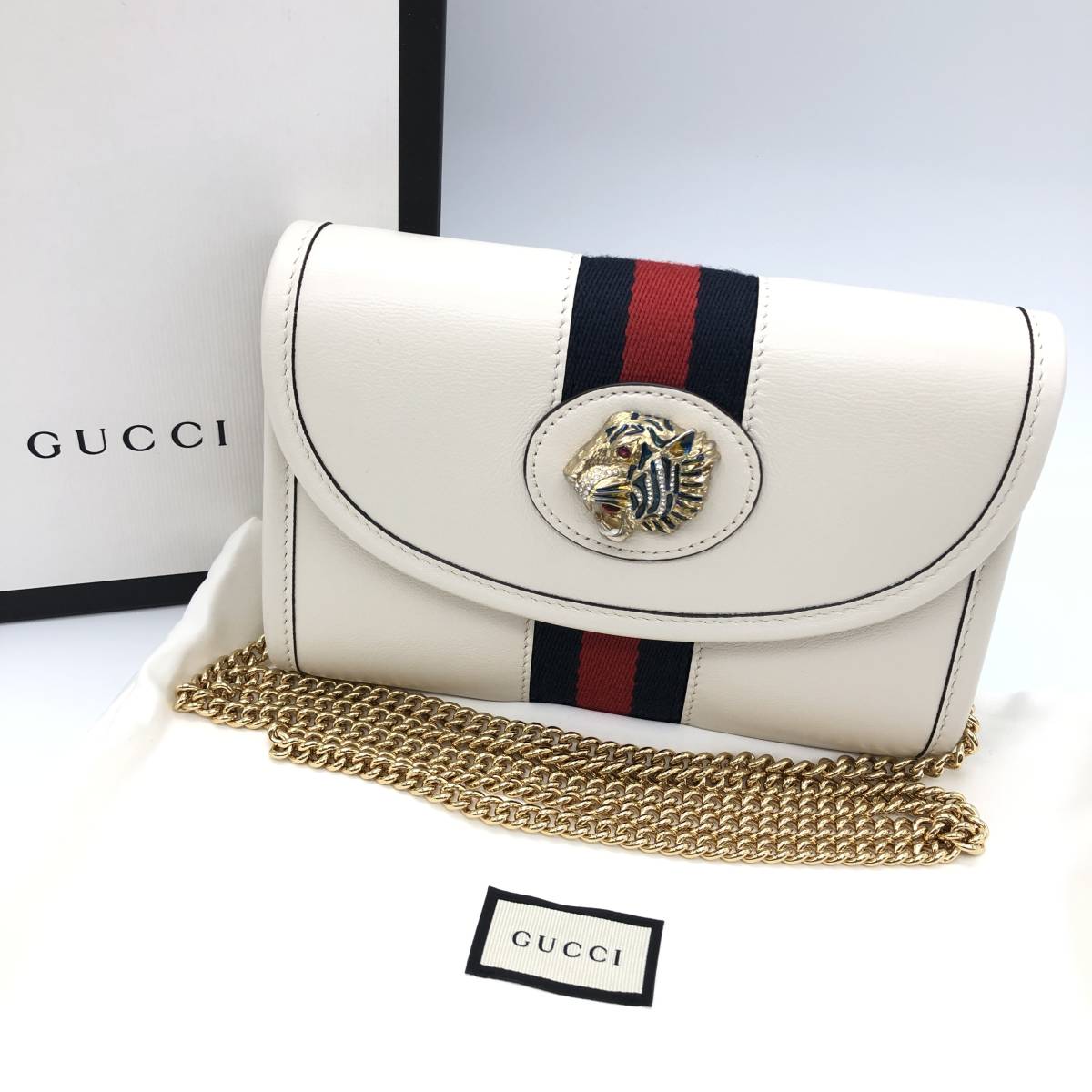 美品】GUCCI 573797 ラジャ ミニ チェーン ショルダーバッグ 鞄 カバン