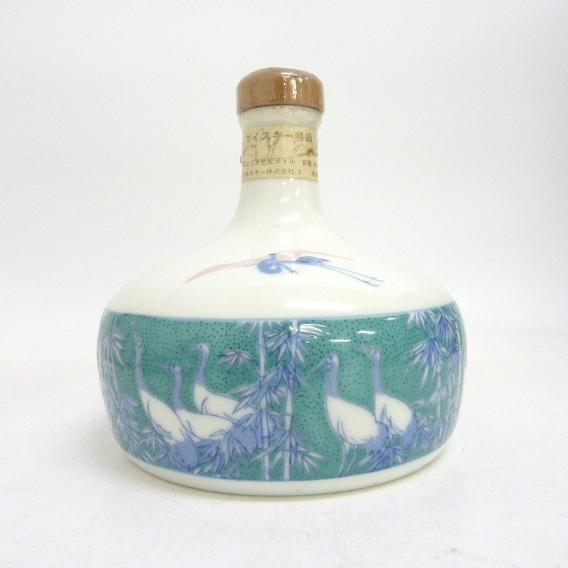 大阪府配送限定 ニッカ スーパーニッカ 色絵 陶器ボトル 500ml 箱なし