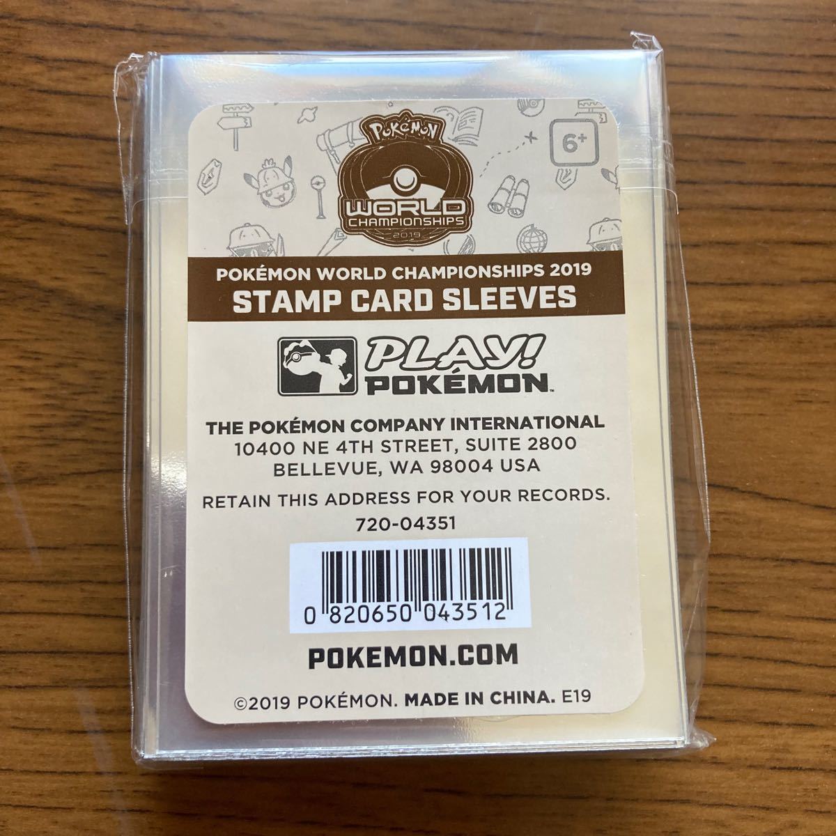 ポケモンカード WCS 2019 ワシントンD C 会場限定スリーブ 新品 ポケモンカード WCS 2019 ワシントンD C 会場限定スリーブ 新品