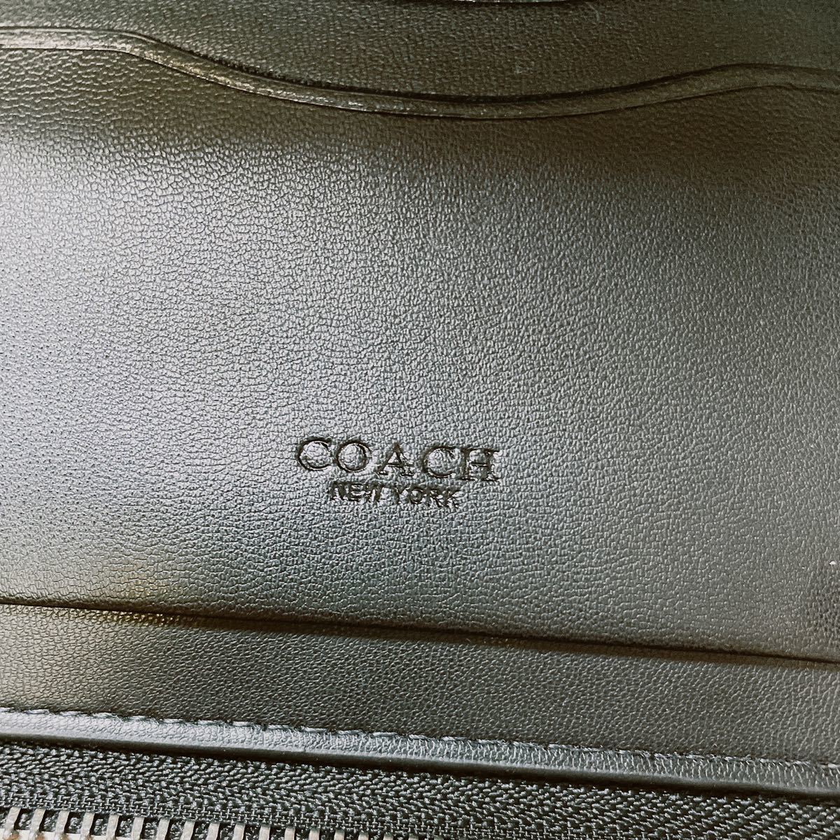 COACH コーチ ダブルジップ シグネチャー ブラック 長財布 未 COACH コーチ ダブルジップ シグネチャー ブラック 長財布 未