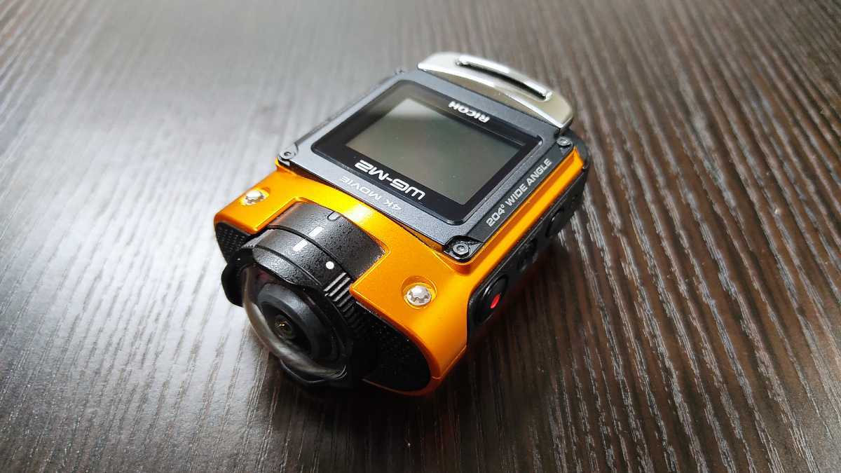 RICOH 防水アクションカメラ WG-M2 オレンジ 4K動画 超広角204度