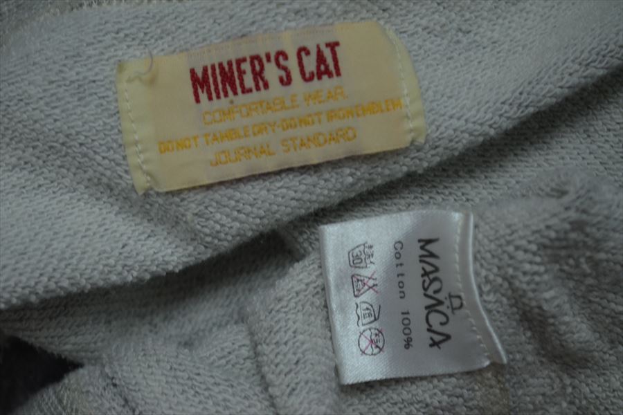 マサカ　MINER'S CAT　masaca　ダメージ加工　スウェット　シャツ D1025_画像4