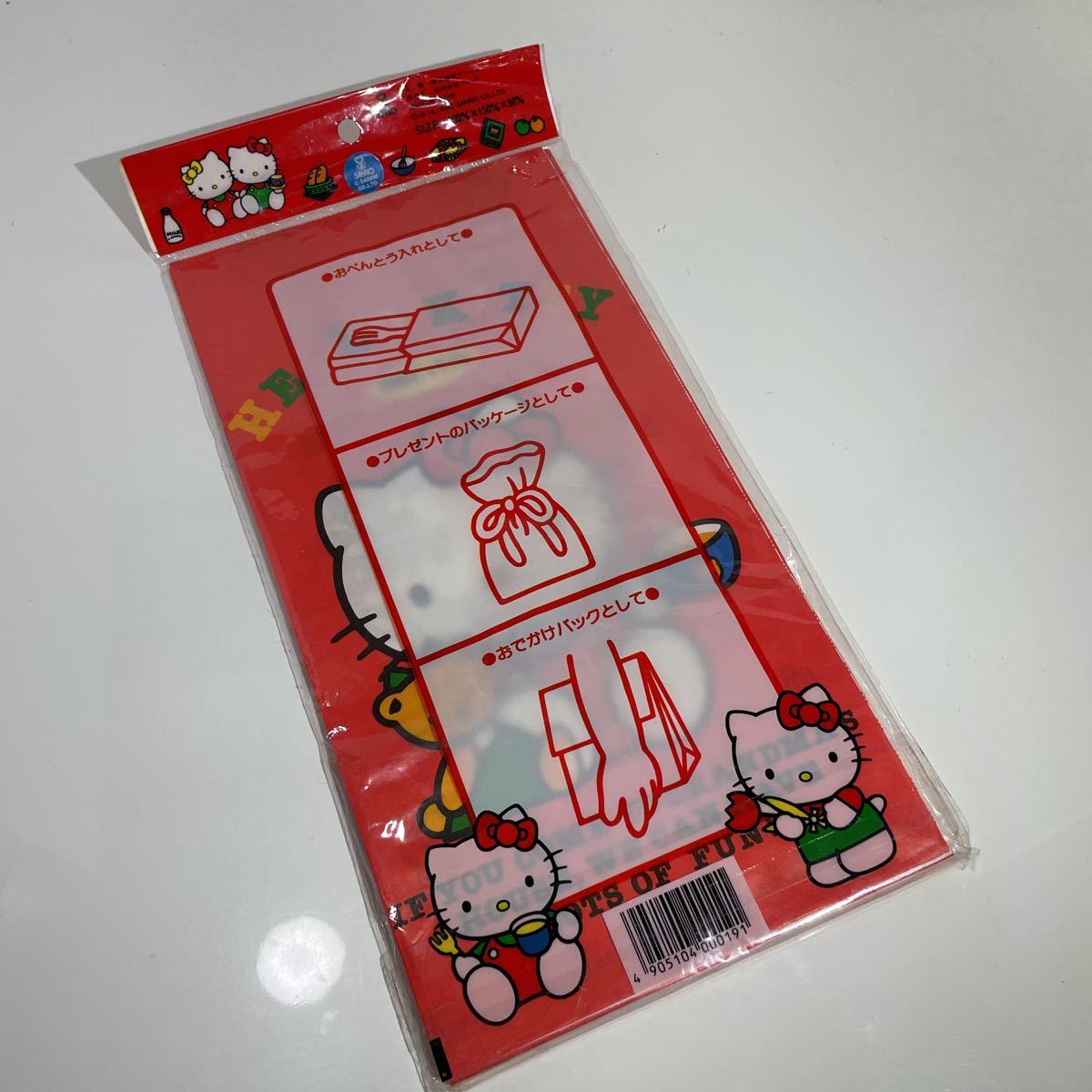 当時物 サンリオ ハローキティ ランチバック 紙袋 HELLO KITTY レトロ 未開封の画像2