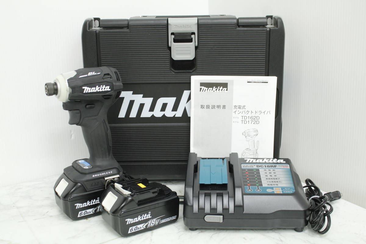 makita マキタ 充電式インパクトドライバ TD172DRGX ブラック 18V 6.0