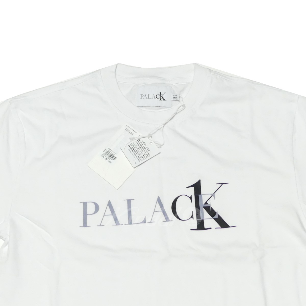 原宿CS) PALACE SKATEBOARDS × Calvin Klein パレス カルバンクライン 22SS CK1 T-SHIRT SS LOGO ロゴ Tシャツ カットソー 8081000010963_画像3