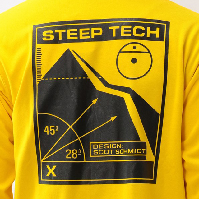 【新品即決】ザ・ノースフェイス メンズ ロンT ロング Tシャツ 長袖 服 スティープテック L/Sティー STEEP TECH 黄色 イエロー NT82003