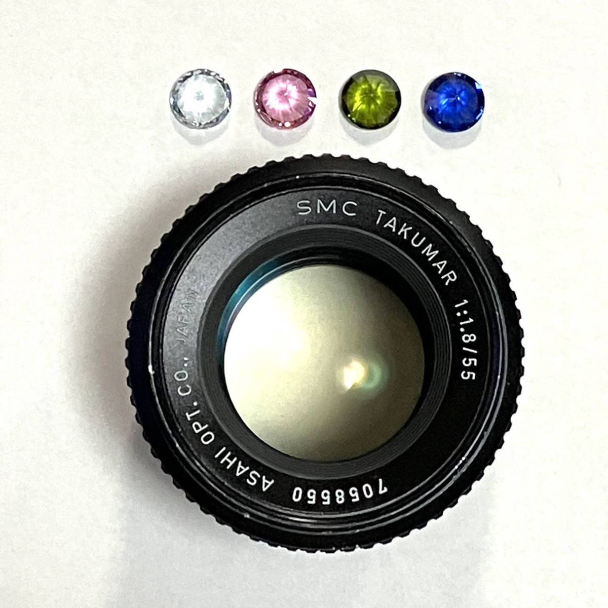 PENTAX SMC Takumar 55mm F1.8 宝石レンズ リングボケ-