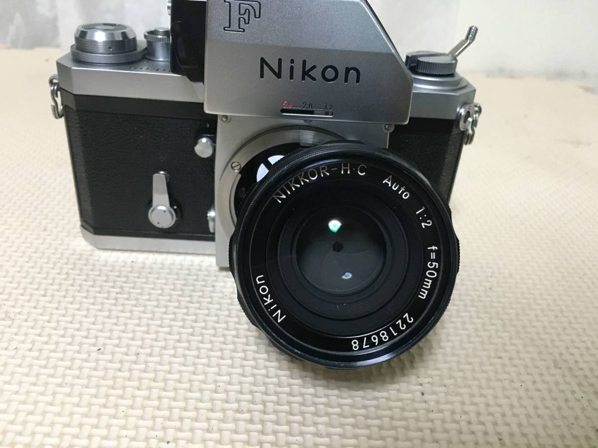 7623 Nikon ニコンF 一眼レフカメラ +レンズ　NIKKOR-H・C Auto 1:2 F＝50ｍｍ　全国送料無料_画像7