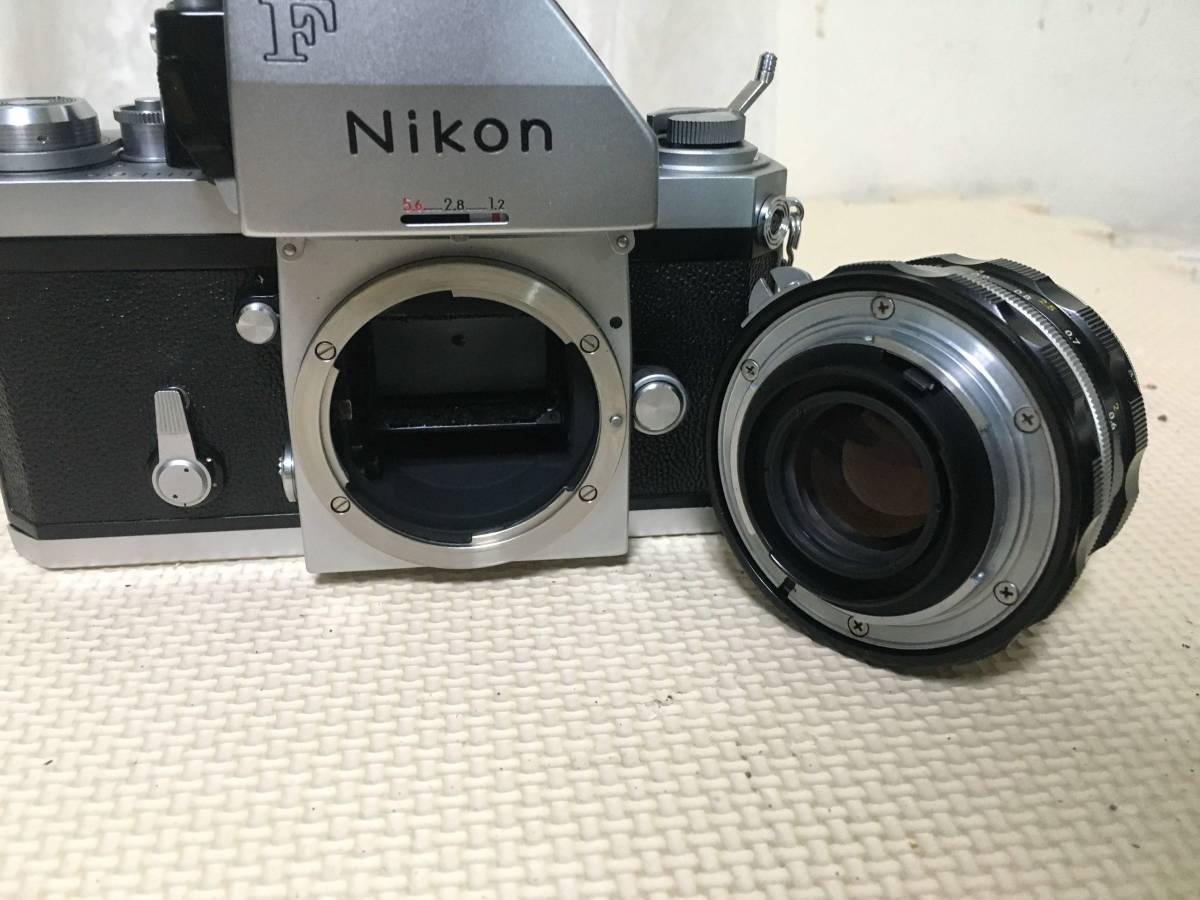 7623 Nikon ニコンF 一眼レフカメラ +レンズ　NIKKOR-H・C Auto 1:2 F＝50ｍｍ　全国送料無料_画像8