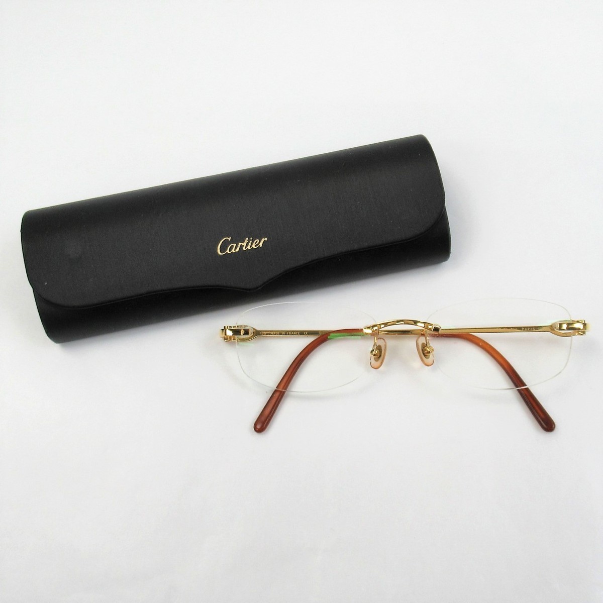 1円～ CARTIER カルティエ 5633028 □17 135 度入り メガネ/眼鏡