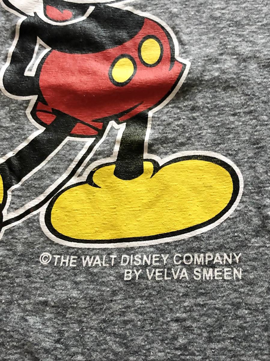 Mickey Mouse ラグラン七分袖Tシャツ California Lサイズ グレー / ブラック CRAFTED WITH PRIDE IN AMERICA　ミッキーマウス　Disney　_画像4