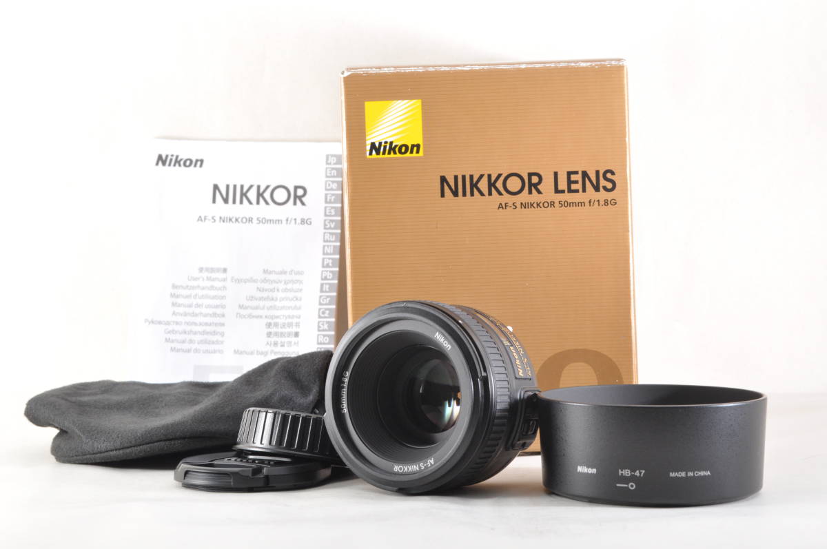 ☆外観極上級☆Nikon ニコン AF-S NIKKOR 50mm F1.8G 元箱付き! www