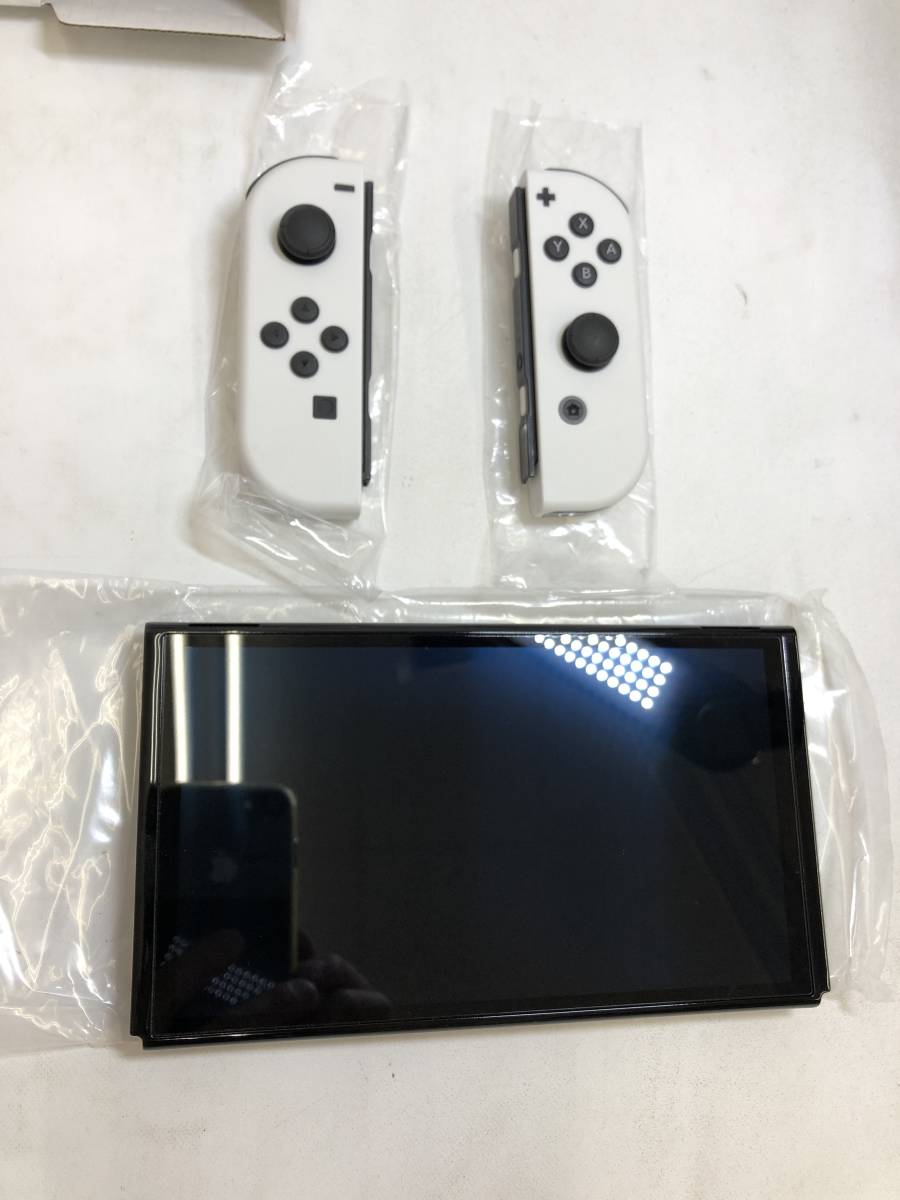 GH220620-02F/ ニンテンドースイッチ 本体 有機EL Nintendo Switch 任天堂 Joy-Con(L)/(R) ホワイト_画像6