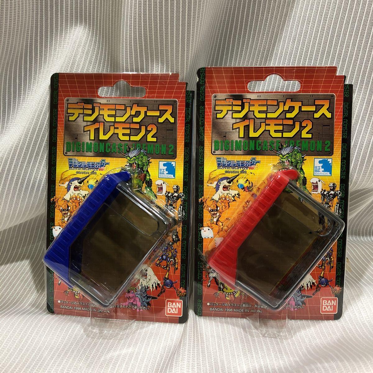 新品】BANDAI デジモンケース イレモン2 2個セット 青色 赤色 新品】BANDAI デジモンケース イレモン2 2個セット 青色 赤色