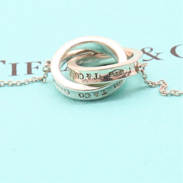 Tiffany & Co. ダブルリング ネックレス 925 SILVER ティファニー 1837