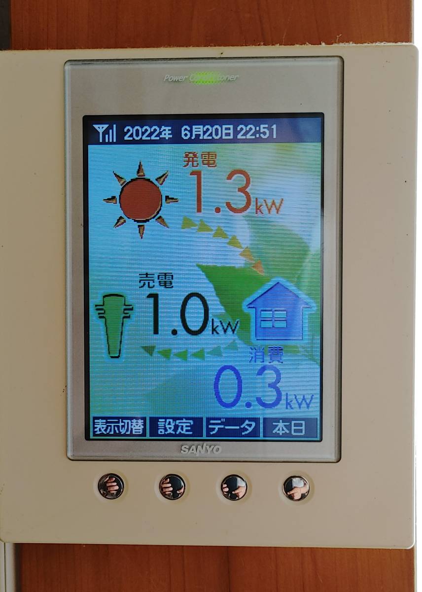 SANYOパワーコンディショナSSI-TL55A2,カラーモニター(エネ SANYOパワーコンディショナSSI-TL55A2,カラーモニター(エネ