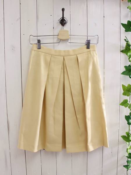 定価26,000円 新品*BODY DRESSING ボディドレッシング*リネン麻混 ボックスプリーツタックスカート 38(M)