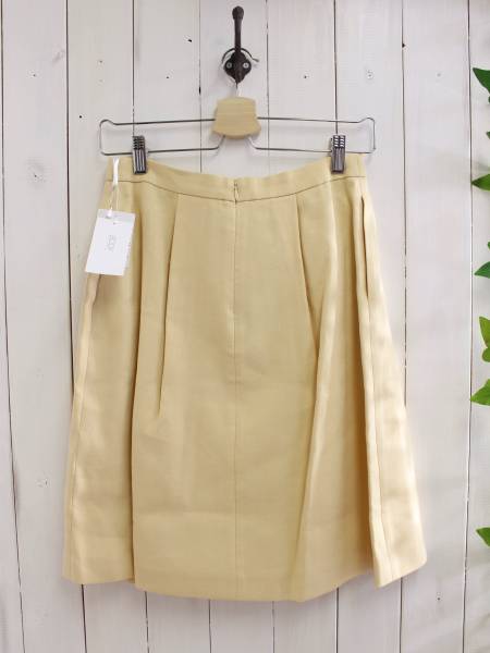 定価26,000円 新品*BODY DRESSING ボディドレッシング*リネン麻混 ボックスプリーツタックスカート 38(M)
