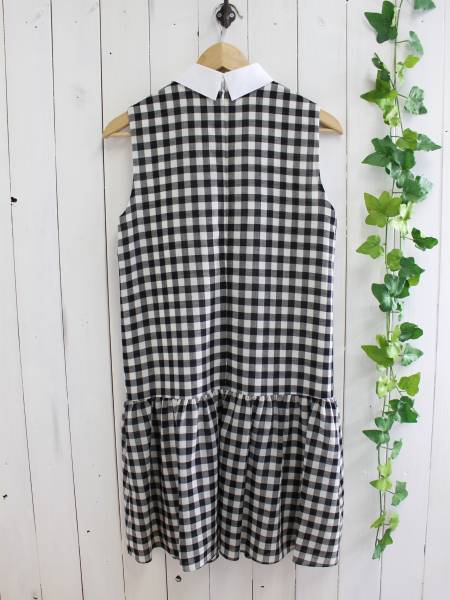 定価3萬(wàn)2千円 新品*BODY DRESSING ボディドレッシング*襟付きギンガムチェックワンピース 38(M)