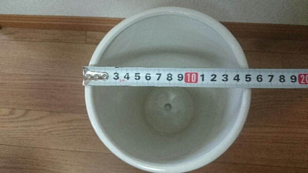 新品 大きめ 陶器鉢 トールサイズ めずらしいデザイン つや有り 植木鉢 受け皿付 観葉植物 インテリア