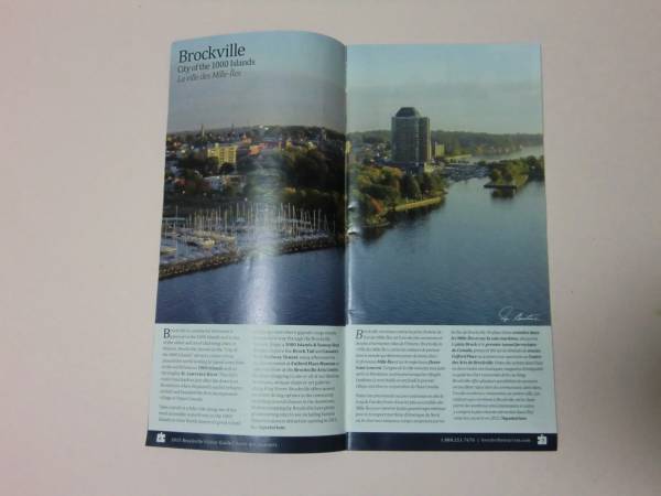 [AIKU-YA] Canada Brockville карта . туристический гид 2015 год версия клен улица дорога /sau The ndo Islay ndo Junk journal материалы тоже ko Large .