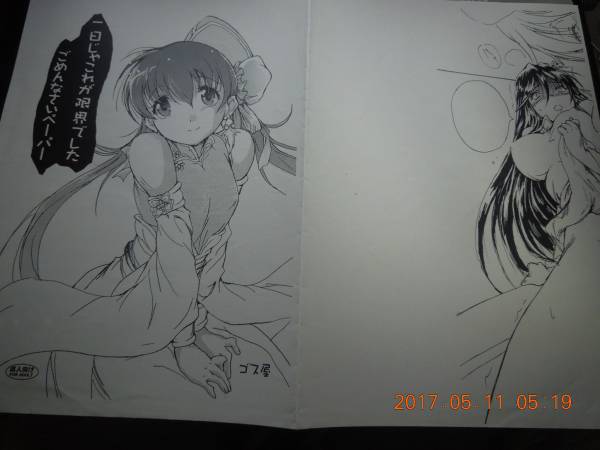 三國志大戦 同人 ペーパー UC黃月英 夏侯月姫 松倉ねむ ゴス屋 松倉N′