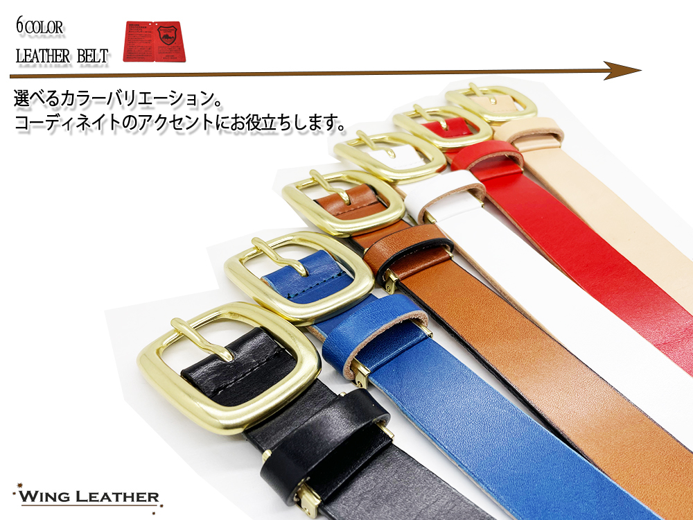  new goods Tochigi leather belt original leather cow leather men's lady's navy navy blue color domestic production plain leather casual gentleman simple student 30mm w068NV