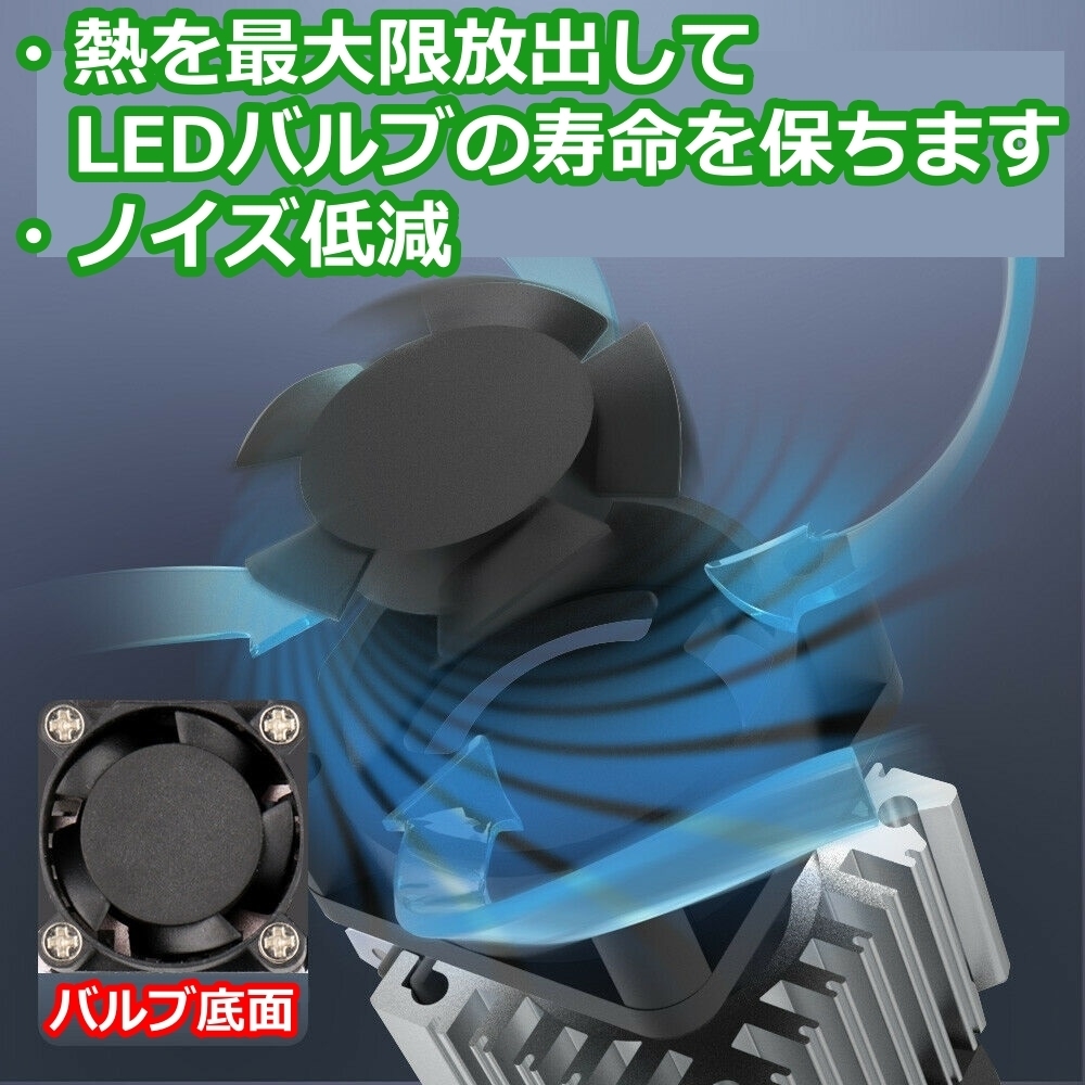 フォグランプバルブ クラウン 200系 トヨタ 4面 LED H8 6000K 30000lm SPEVERT製_画像8