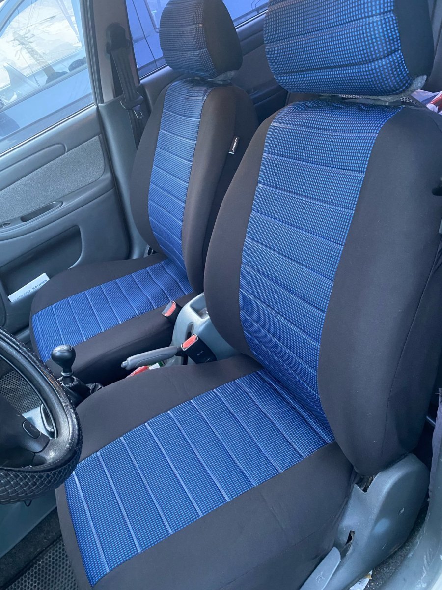 シートカバー パッソ QNC10 2席セット 前席 洗濯可能 ポリエステル 被せるだけ トヨタ 選べる3色_画像8
