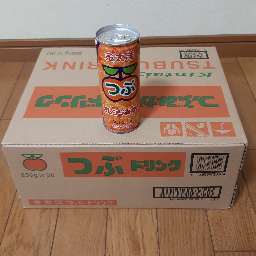 金太洋つぶオレンジみかんジュース２５０g　１箱(３０本入り)